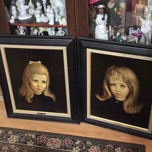 Spencer said girl portraits The Tear and The Locket￼ 22 1/2X 27